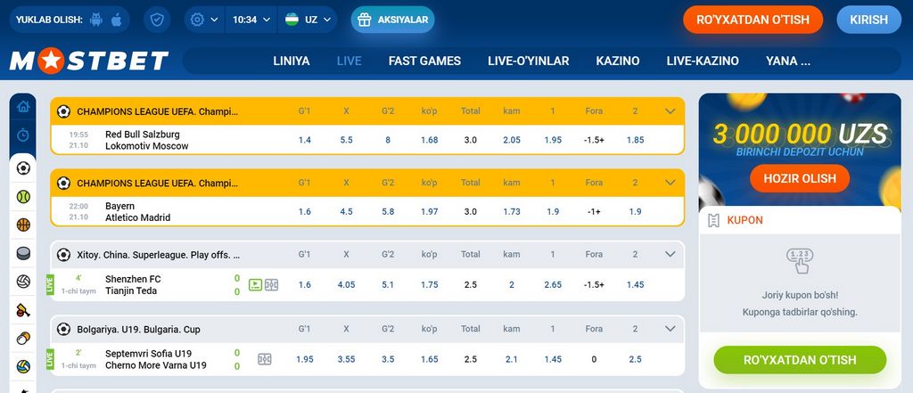 Mostbet Casino Saytının Rəsmi Saytı